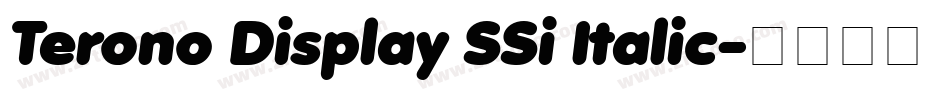 Terono Display SSi Italic字体转换